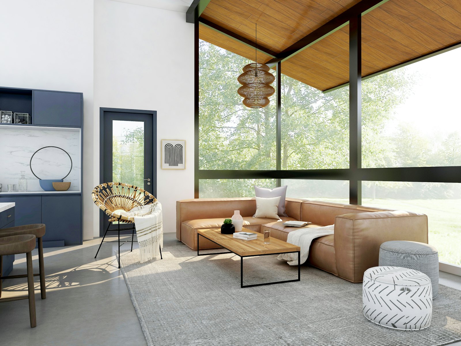 Salón de vivienda tras reforma integral